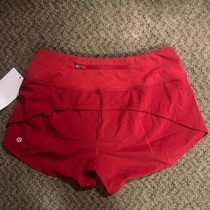 Lululemon red shorts